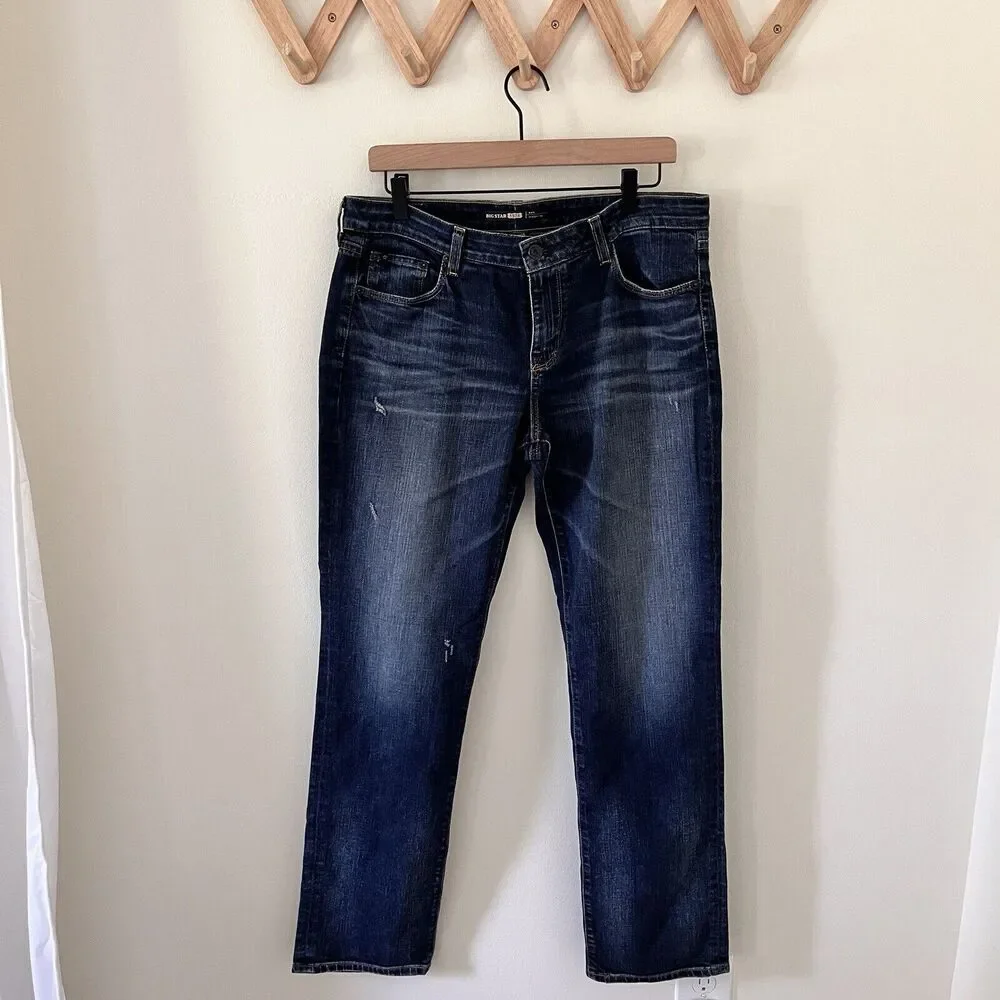 BIG STAR Jeans Women’s Kate Straight Leg Mid Rise Fit Denim - 31R - Picture 1 of 14